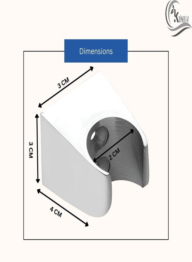KINIK Multi-Purpose Square Wall Mounted Chrome Plated Brass Wall Hook for Faucet, Health Faucet Holder, Hand Shower Holder - Image 5